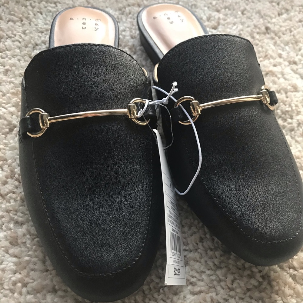 A New Day backless loafers size 6